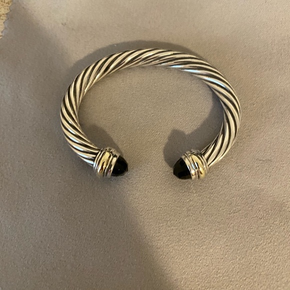David Yurman 7mm black onyx cable bracelet - Picture 4 of 8